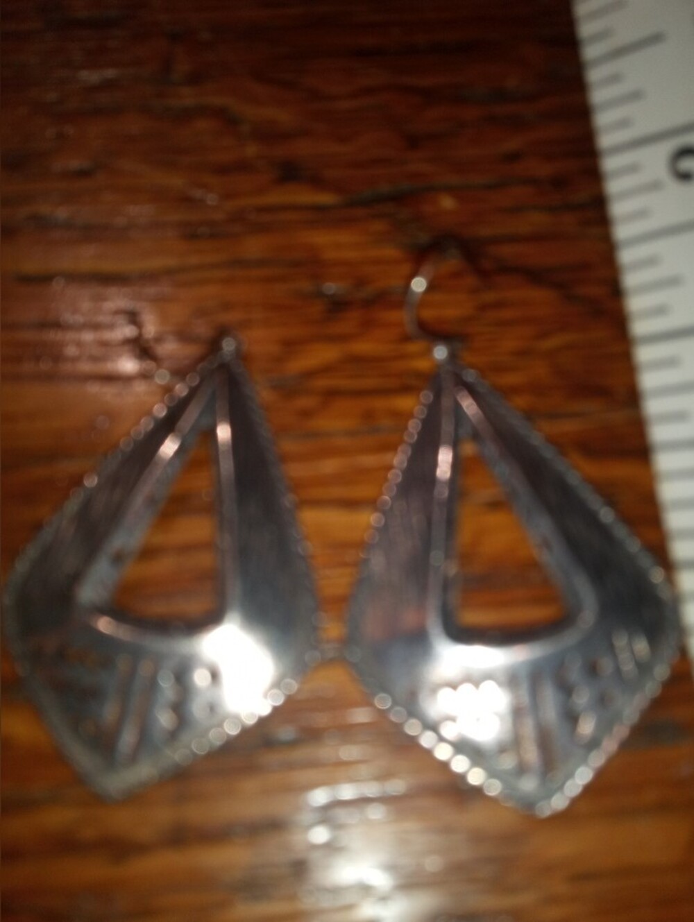 Silpada Silver Geometric Cutout Drop Earrings
